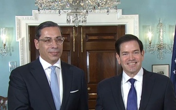 Secretary of State Marco A. Rubio meets with Republic of Cyprus Foreign Minister Constantinos Kombos