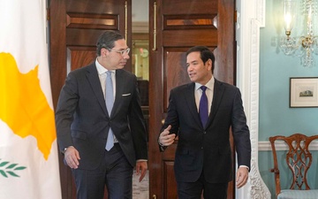 Secretary Rubio meets with Republic of Cyprus Foreign Minister Constantinos Kombos