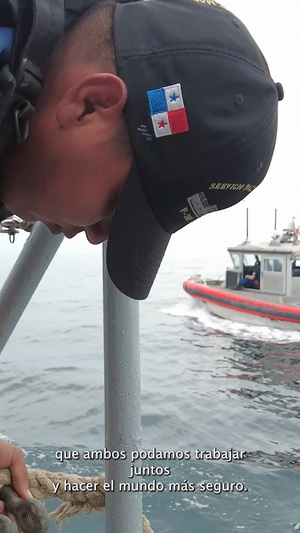 U.S. Coast Guard and Panama Security Services Conduct Cutter Passing Exercise