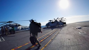 AN MH-60S Sea Hawk Performs Flight Deck Operations aboard USS George H.W. Bush
