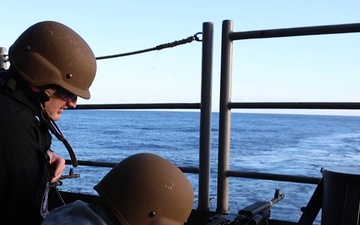 Crew-Served Weapon (CSW) Training Exercise aboard USS George H.W. Bush