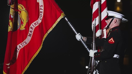 1801 Uncovered; United States Marine Corps Body Bearers