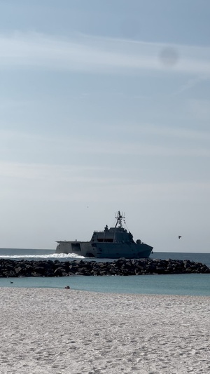 USS Pierre Departs Panama City After Commissioning