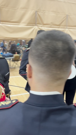 U.S. Military and Family Members Participate in NFL Pre-Game Ceremony