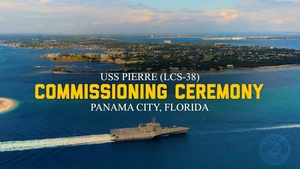SECNAV attends USS Pierre (LCS-38) commissioning ceremony