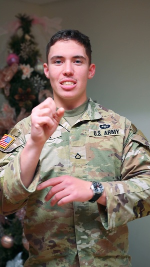 Pfc. Clayton Stock-Friends holiday shoutout