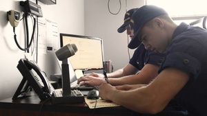 U.S. Coast Guard Station Dauphin Island mock search and rescue B-roll