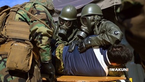 U.S. Marines and JGSDF conduct decontamination training, Marine Corps Air Station Iwakuni, Japan, 2025