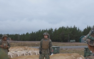 U.S. Marines from across II MEF rehearse setting up a forward arming and refueling point while forward deployed