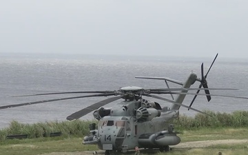 HMH-462, JGSDF establish FARP on Yonaguni