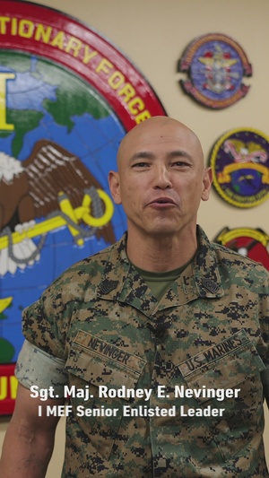 Sgt. Maj. Nevinger extends his appreciation in the conclusion of OCS III