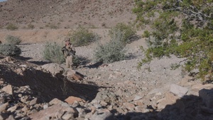 B-Roll: Marines with 3rd Bn., 7th Marines patrol during Range 400