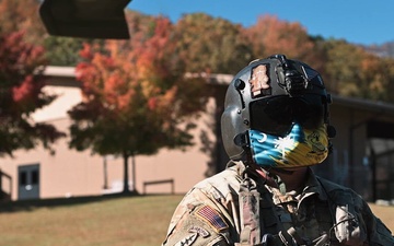 South Carolina National Guard Helicopter Aquatic Rescue Team hoist training B-Roll