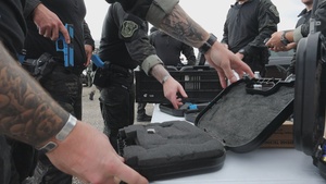 Cherry Point SRT and New Bern Police conduct search and seizure training in Atlantic Outlying Field