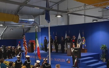 AFN Naples B-Roll - Naval Forces Europe/Africa and Allied Joint Force Command Naples Change of Command Ceremony