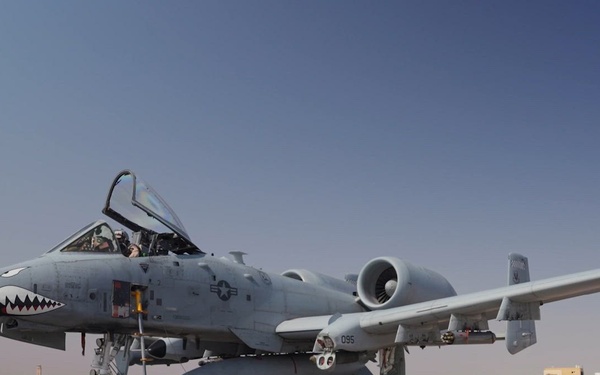 75 EFGS Crew Chief launches A-10 Thunderbolt
