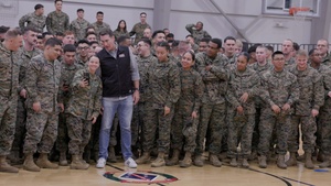 Marine Veteran Rob Riggle Visits Camp Pendleton