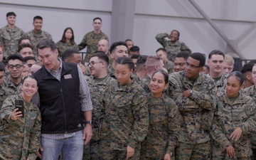 Marine Veteran Rob Riggle Visits Camp Pendleton