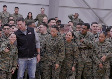 Marine Veteran Rob Riggle Visits Camp Pendleton