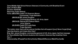 Zama Middle High School Honors Veterans in Community with Breakfast Event