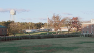 Marines with TBS sing Marine's Hymn