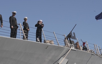 USS McFaul (DDG 74) departs Naval Station Norfolk