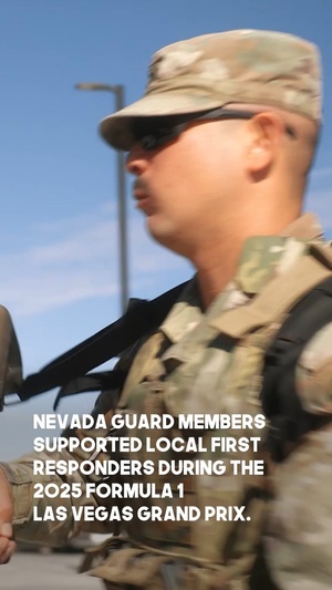 Nevada Guard Supports 2025 Formula 1 Las Vegas Grand Prix