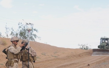 JTF-SB Marines conduct roadway improvement operations (B-Roll)