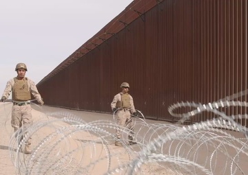 JTF-SB Marines continue conducting barrier reinforcement operations (B-Roll)
