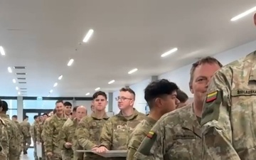 Gen. Christopher T. Donahue Visits Allied Partners and Soldiers for Thanksgiving in Lithuania (REEL)