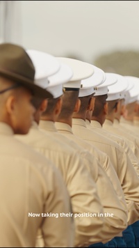 The Honorable John C. Phelan observes Mike Company Graduation