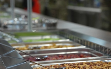 Thanksgiving Meal at Camp Herkus in Pabradė, Lithuania