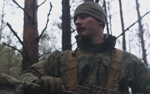 U.S. Marines, Sailors arrive and establish bivouac sites for blateral exercise in Finland