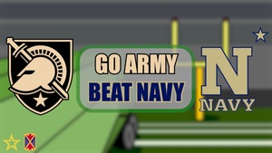 Go Army Beat Navy; 10AAMDC Animated Patriot Shoots Field Goal