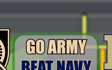 Go Army Beat Navy; 10AAMDC Animated Patriot Shoots Field Goal