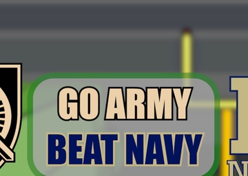 Go Army Beat Navy; 10AAMDC Animated Patriot Shoots Field Goal
