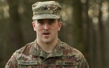 Dogface Soldier holiday shoutout - Sgt. Gavin Carnahan