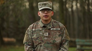 Dogface Soldier holiday shoutout - Pfc. Christopher Calero
