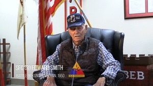 Korean War Veteran and Kunu-ri Survivor Attends Burning of the Colors Ceremony