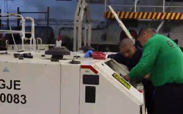 Abraham Lincoln conducts routine operations