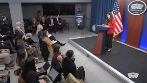 Pentagon Press Secretary Holds Media Briefing