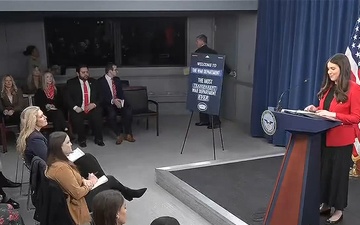 Pentagon Press Secretary Holds Media Briefing