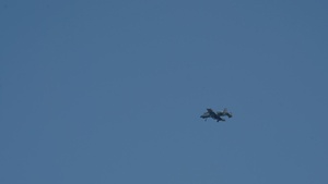 B-roll of A-10 Thunderbolt IIs flying over Michigan for Exercise Northern Strike 25-2