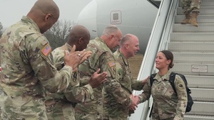277th Maintenance Company Soldiers Return from Southern Border Mission (B-Roll)