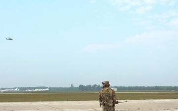 B-roll of 131st Bomb Wing members and joint partners participating in Northern Strike 25-2