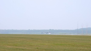 B-roll of B-2 Spirit aircrew swap during Northern Strike 25-2