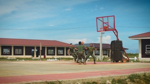 MRF-SEA Marines Play Basketball with 4th Marine Brigade in Philppines