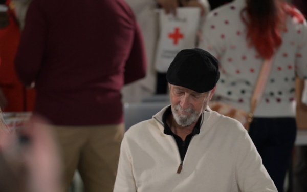 First Lady Melania Trump and Second Lady Usha Vance Partner with Red Cross Making Care Packages at Andrews