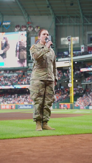 Sgt. Simmons, Houston Astros Game Day National Anthem