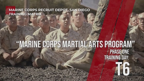 MCMAP Break falls and Knife Techniques - Day T6, Phase One, MCRDSD Training Matrix